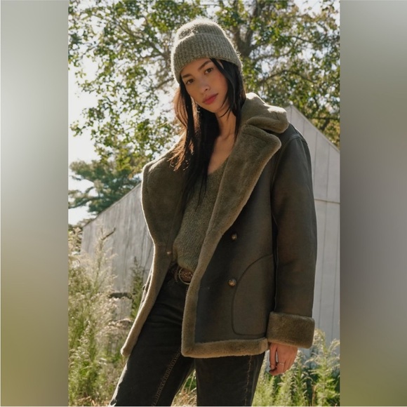 Women's Shearling Jacket/Moto/Fur - Picture 2 of 7